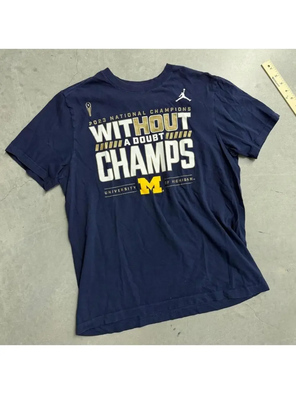 2000s Men's University of Michigan Football 2023 National Champs Sized Mediun